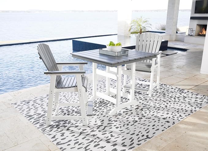 Signature Design by Ashley Outdoor Transville HDPE Patio Barstool - Image 13