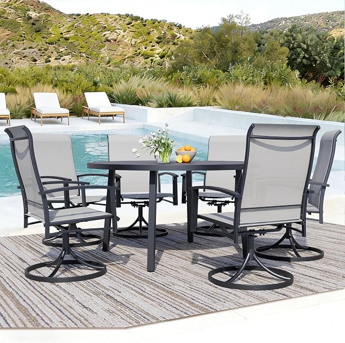 All-Weather 47" Round Outdoor Patio Table - Image 5