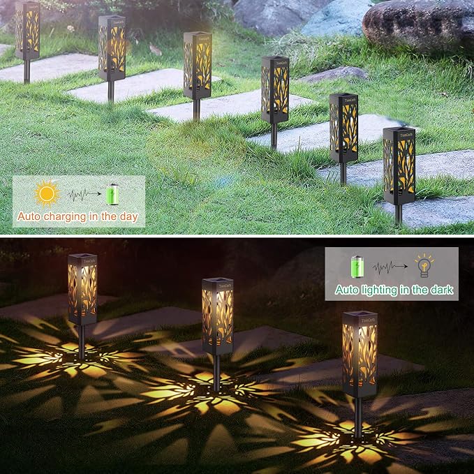 TomCare Solar Lights Outdoor Upgraded Bright Solar Pathway Lights Bigger Size - Image 4