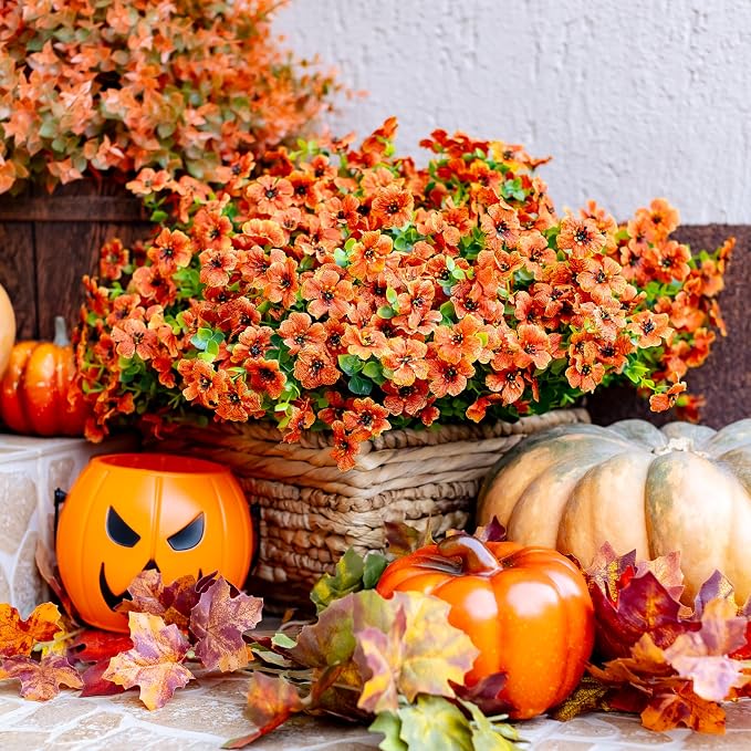Artificial Fall Flowers Outdoor Fake Mums - Image 8