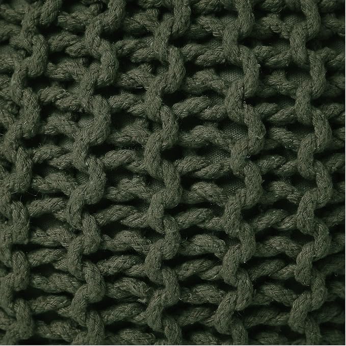 REDEARTH · Round Hand Knitted Pouf - Image 7