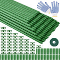 WAENLIR 16 Inch 72 Pack Extendable Garden Stakes Kit, DIY 4ft 5ft 6ft 7ft 8ft by WAENLIR