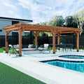 Backyard Discovery Beaumont 24' x 12' Traditional Cedar Wood Pergola Kit by BackyardDiscovery