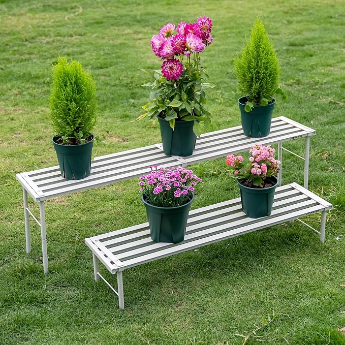 Metal Plant Stand, Rust-proof Aluminum Flower Pot Stand, Heavy Duty Planter - Image 7