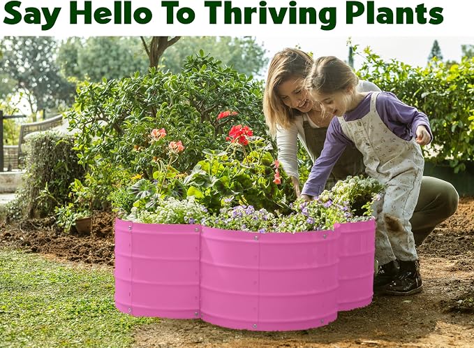 Plant & Plot Galvanized Raised Garden Beds Outdoor // 3×3×1 ft Planter Raised - Image 3