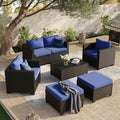 Aoxun 7 Piece Outdoor Patio Furniture Set 6 Seats, Outdoor Sectional by Aoxun