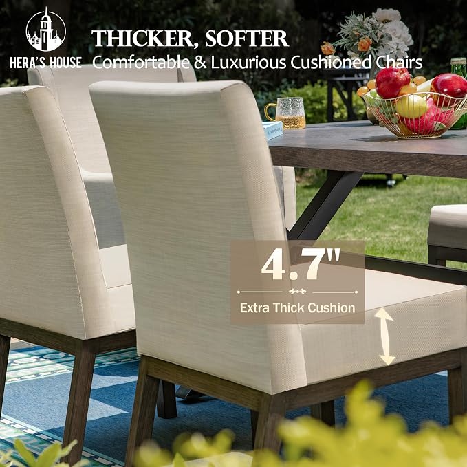 HERA'S HOUSE 7-Piece Indoor/Outdoor Dining Set - Image 2