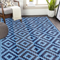SAND MINE Reversible Mats, Plastic Straw Rug, Modern Area Rug, Large Floor Mat by SANDMIND