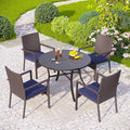 PHI VILLA 5 Piece Patio Dining Table Set by PHIVILLAThepioneerofcomfortablehouseholdsupplies