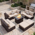 NICESOUL 29.3'' High Back Outdoor Patio Sectional Furniture by NICESOUL