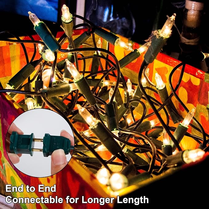 Christmas Lights, 120V UL Certified Connectable Xmas Tree Light - Image 5