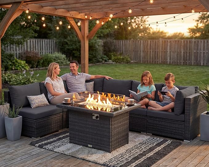 NICESOUL Extra Large Rattan Patio Furniture Set - Image 3