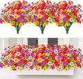 MACTING Artificial Flowers for Outdoors 12 Bundles Faux Outdoor Plants UV by MACTING