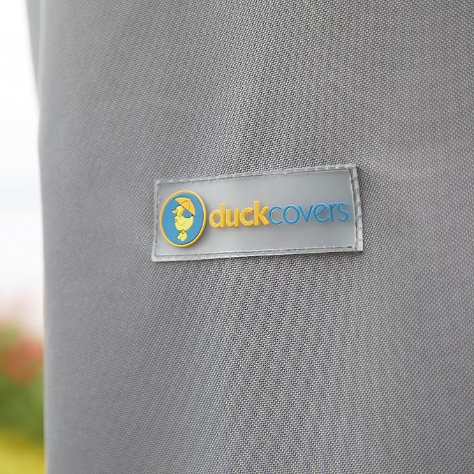 DUCKCOVERS Soteria Waterproof 32 Inch Rectangular Patio Ottoman/Side Table Cover - Image 7