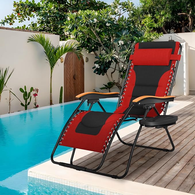 Sophia & William Oversized XXL Zero Gravity Chair Set of 2, Padded Adjustable - Image 2