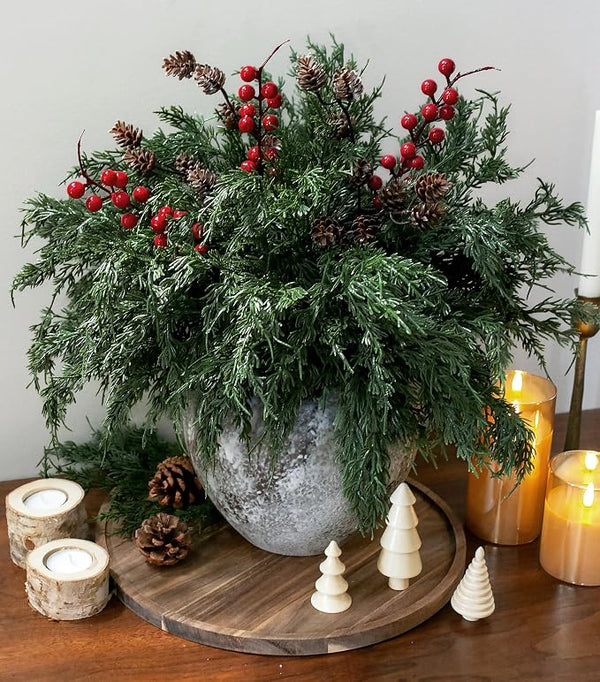 Faux Cedar Stems Artificial Norfolk Pine Branches by Ivydale