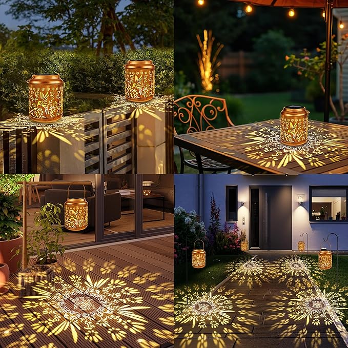 Brizled Hummingbird Solar Lanterns, 2 Pack Outdoor Lanterns Christmas Birthday - Image 5