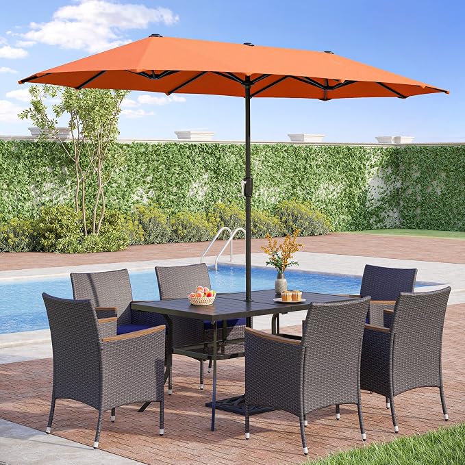 PHI VILLA 8 Pieces Patio Dining Set - Image 6