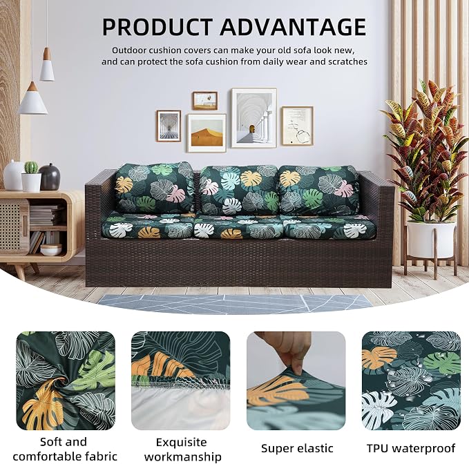 Outdoor Cushion Covers Set, Replacement - Image 3