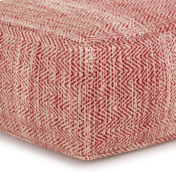 SIMPLIHOME Nate Square Pouf - Image 6
