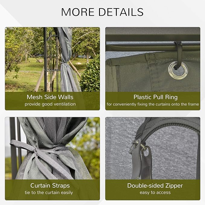 Outsunny 10' x 10' Patio Gazebo - Image 4