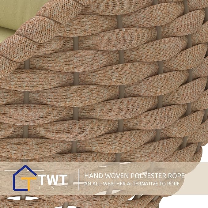 TWT All-Weather Textilene Rope Balcony Furniture - Image 5