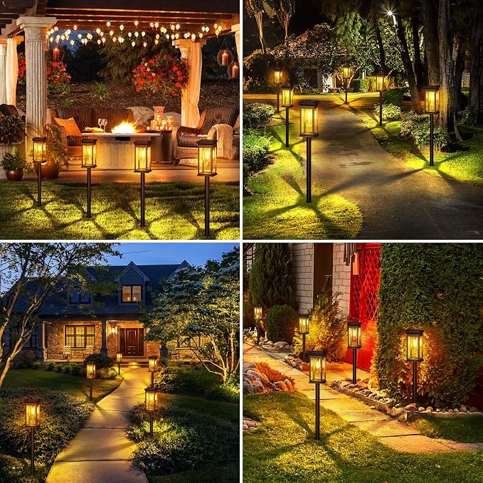 KOOPER Solar Pathway Lights Outdoor 8 Pack, 2X Bigger Solar Outdoor Lights - Image 6