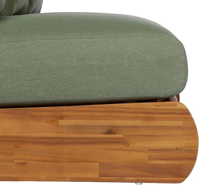 Christopher Knight Home Poppy Acacia Wood Outdoor 3 Seater Sofa - Image 9