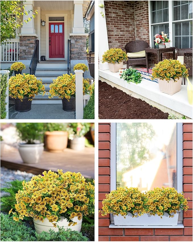 JAKY-Global Artificial Flowers for Outdoors Faux Outside Plants Spring Summer - Image 5
