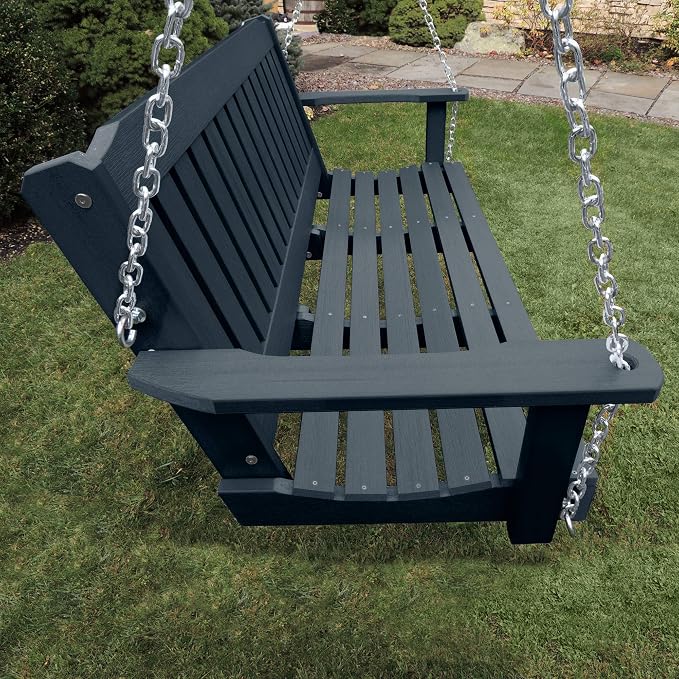 Highwood Lehigh Porch Swing, 5 Feet, Federal Blue - Image 3