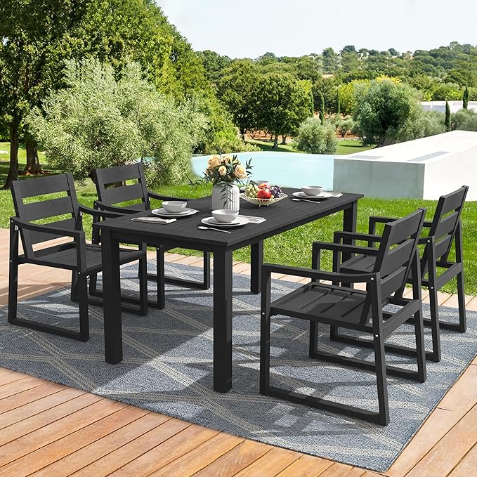 Patio Table and Chairs Set, HDPS 5-Piece Outdoor Dining Set, Patio Furniture - Image 2