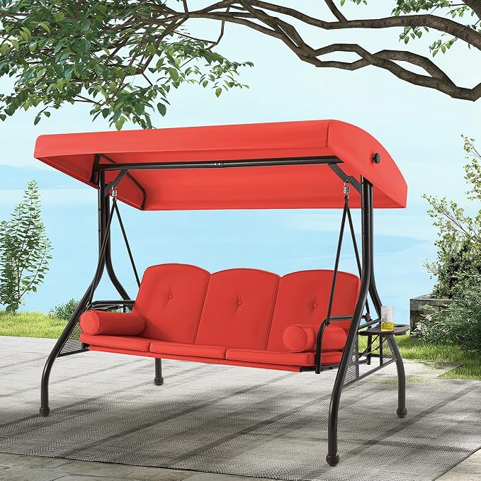 GYUTEI 3-Seat Outdoor Patio Swing - Image 9