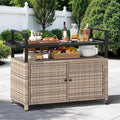 DWVO XL Outdoor Storage Cabinet, Patio Storage Table by DWVO