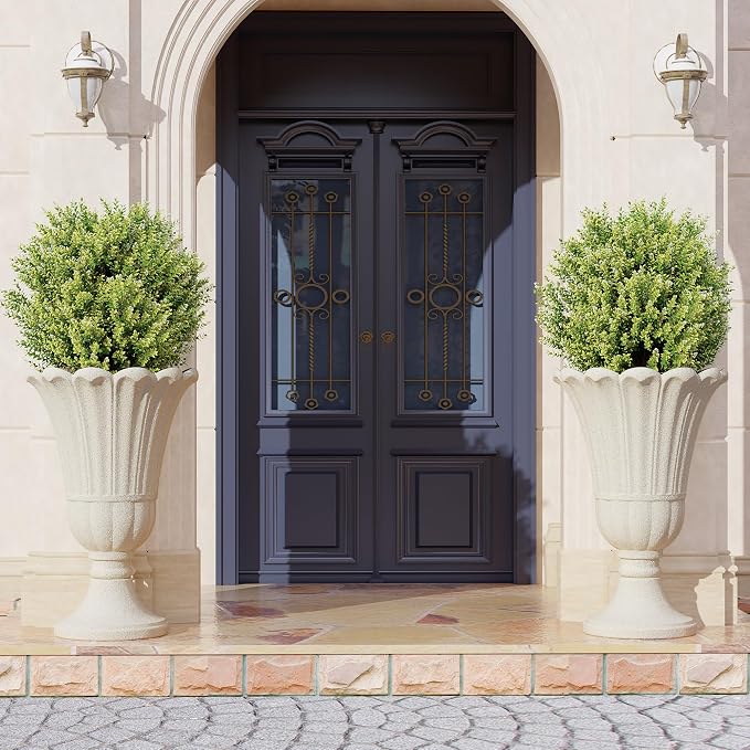 23" Tall Planters for Outdoor Plants Set of 2, Planter - Image 6