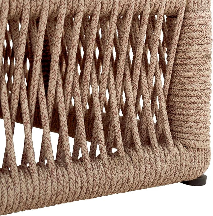 SAFAVIEH Outdoor Collection Gillian Heather Tan & Hunter Green Stripe Chaise - Image 11