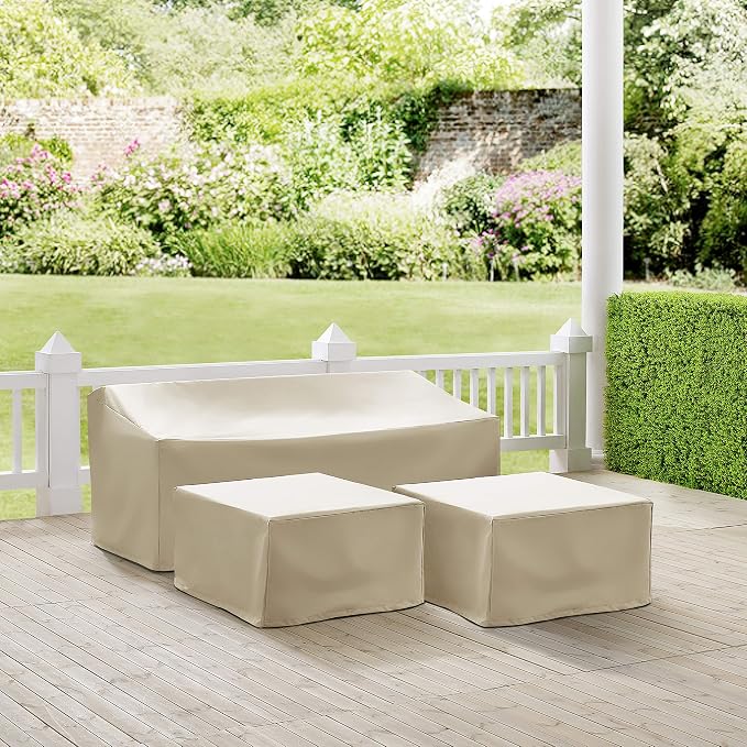 Crosley Furniture Patio Furniture Covers, Waterproof 3-Piece Cover Set - Image 3
