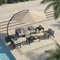 7 Piece Patio Conversation Sets, Outdoor Couch by PatioKingdom