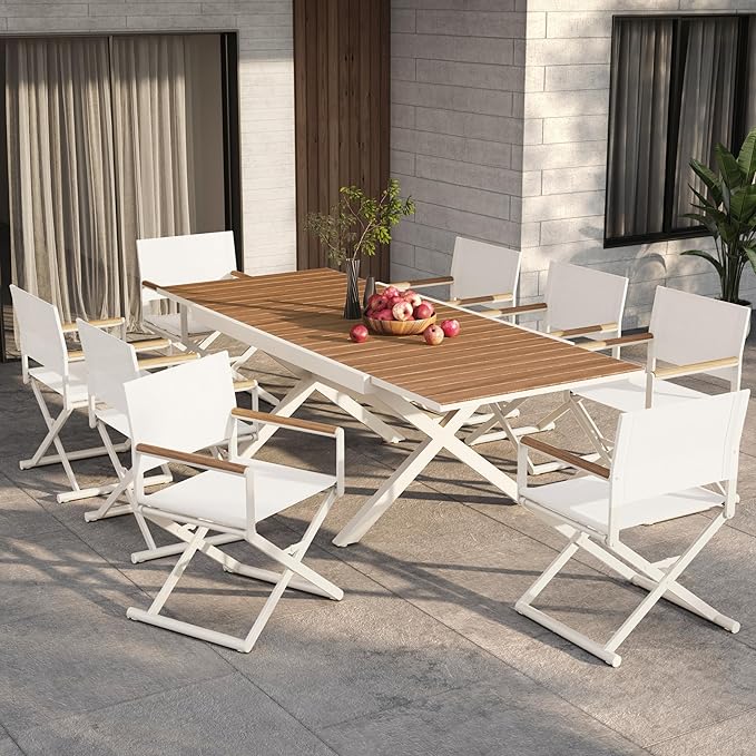 Grand patio Expandable Patio Dining Table, Extra Large 94.5" L x 37" W Outdoor - Image 9
