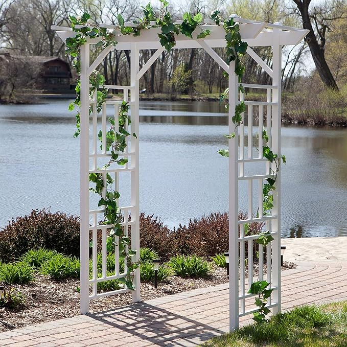 Dura-Trel Wellington Arbor, Vinyl Garden Archway - Image 7