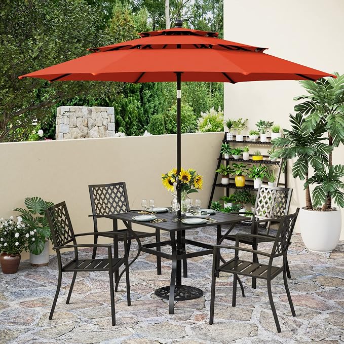 PHI VILLA Outdoor Dining Set 6 PCS - Image 9