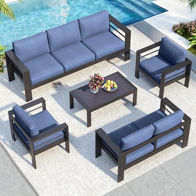 Solaste Aluminum Patio Furniture Set - Image 9