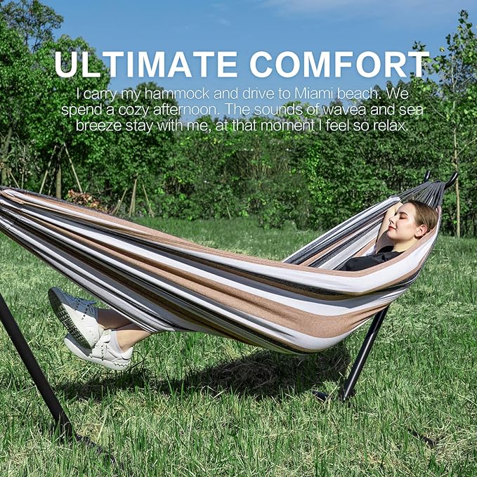 PNAEUT Double Hammocks with Stand - Image 3