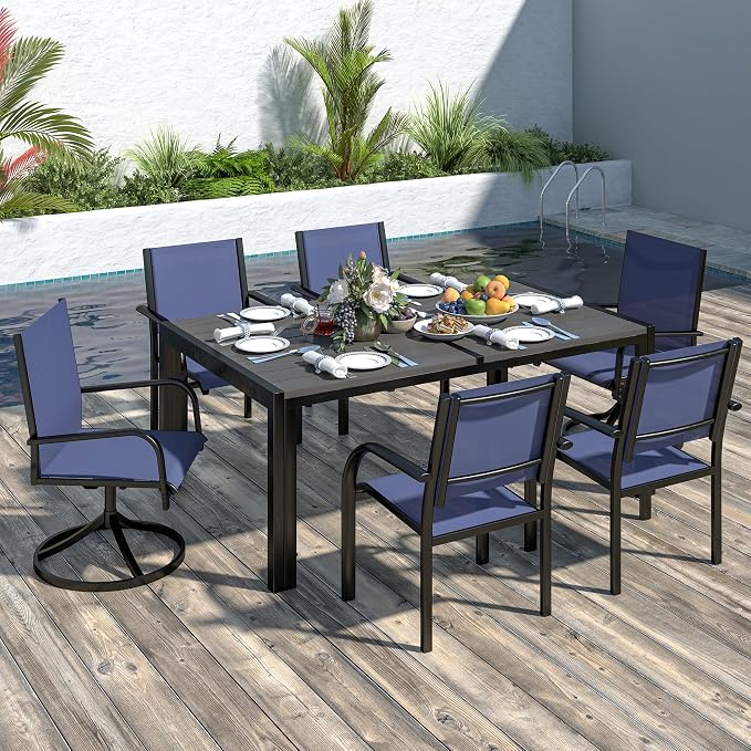 7-Piece Outdoor Patio Dining Set by SEGMART