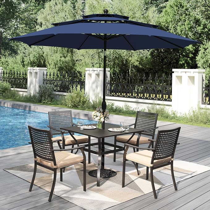 PHI VILLA 5 Pieces Outdoor Dining Set - Image 2