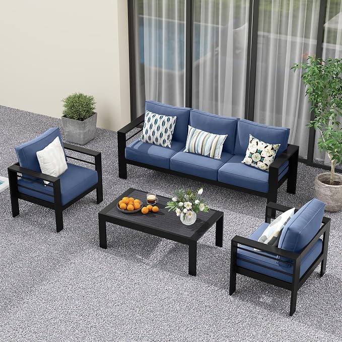 Solaste Aluminum Patio Furniture Set - Image 9