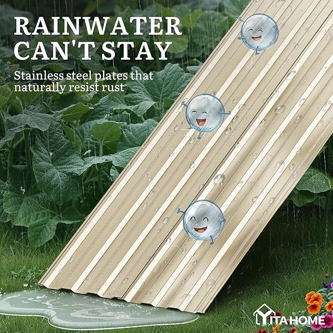 YITAHOME 6x3x2ft 2pcs Large Raised Garden Bed Kit, Galvanized Metal Planter Box - Image 5