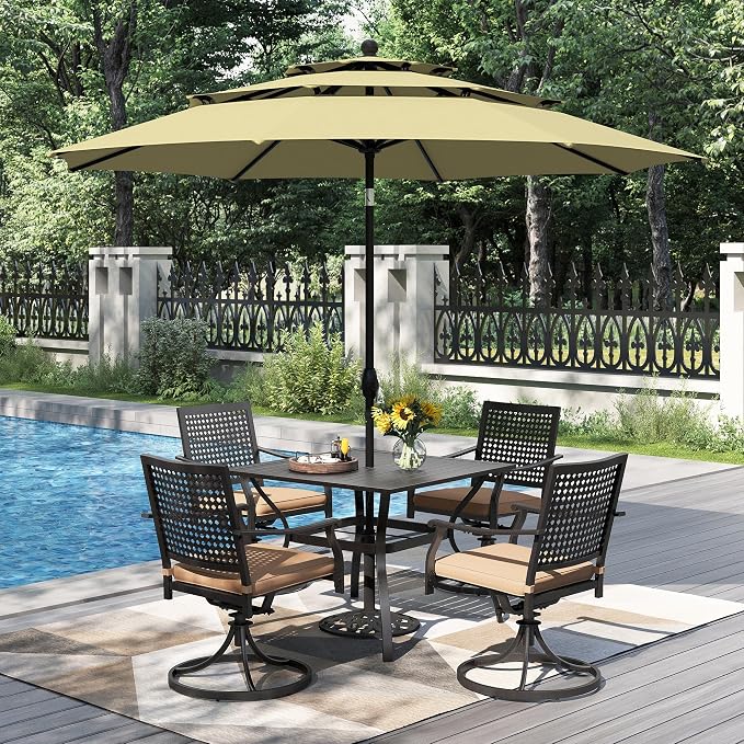 PHI VILLA 5 Pieces Outdoor Dining Set - Image 2