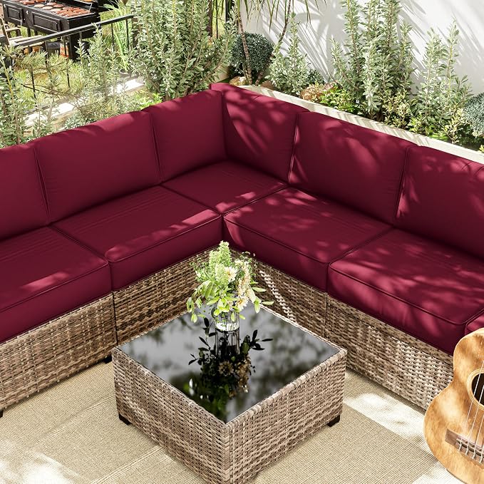 14 Pcs Outdoor Cushion Slipcovers Outdoor Patio Cushion Covers Replacement - Image 6
