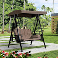 PURPLE LEAF 2-Seat Deluxe Outdoor Patio Porch Swing by PURPLELEAF