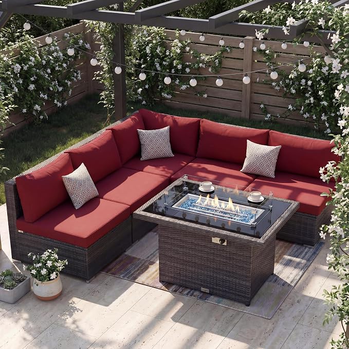 NICESOUL 6 Piece Modern Outdoor Conversation Set - Image 2
